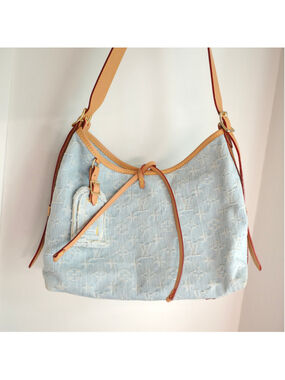 LOUIS VUITTON Sky Blue Denim Carryall PM